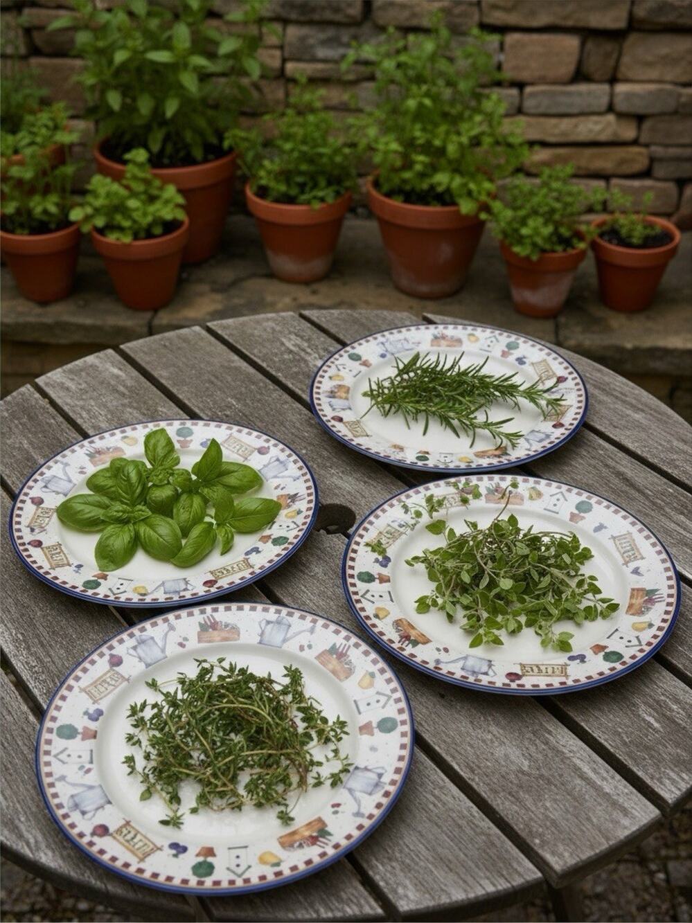 Cambridge Potteries Winter's Garden Pattern 11 in Dinner Plates Cottagecore